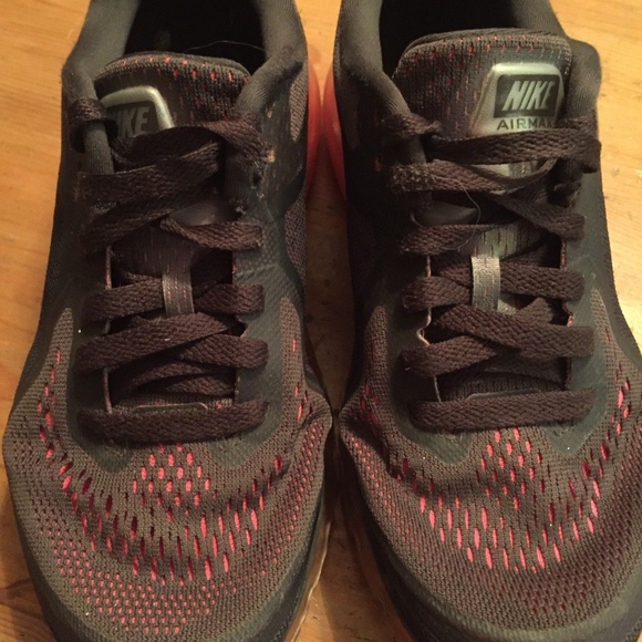 Nike Air Max 2014 Volt Orange Running Shoes - Picture 2 of 6